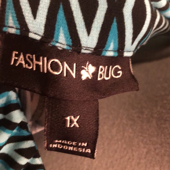 Eye catching 1x blue and black diamond print tank - Picture 6 of 9